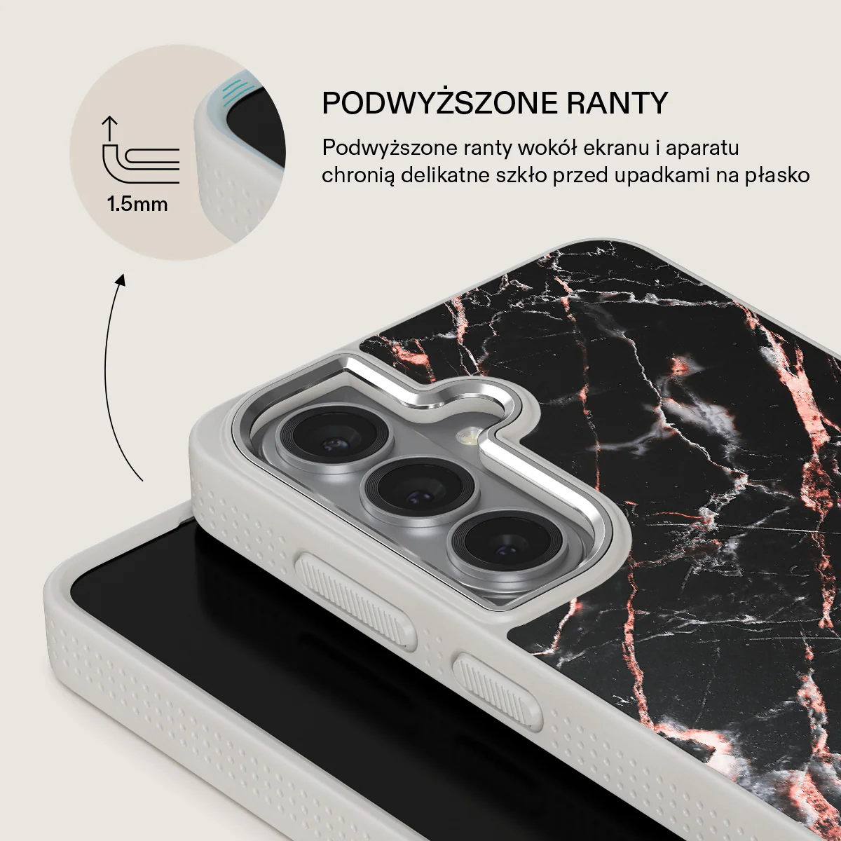 Rose Gold Marble - Samsung Galaxy S26 Etui - Image 36