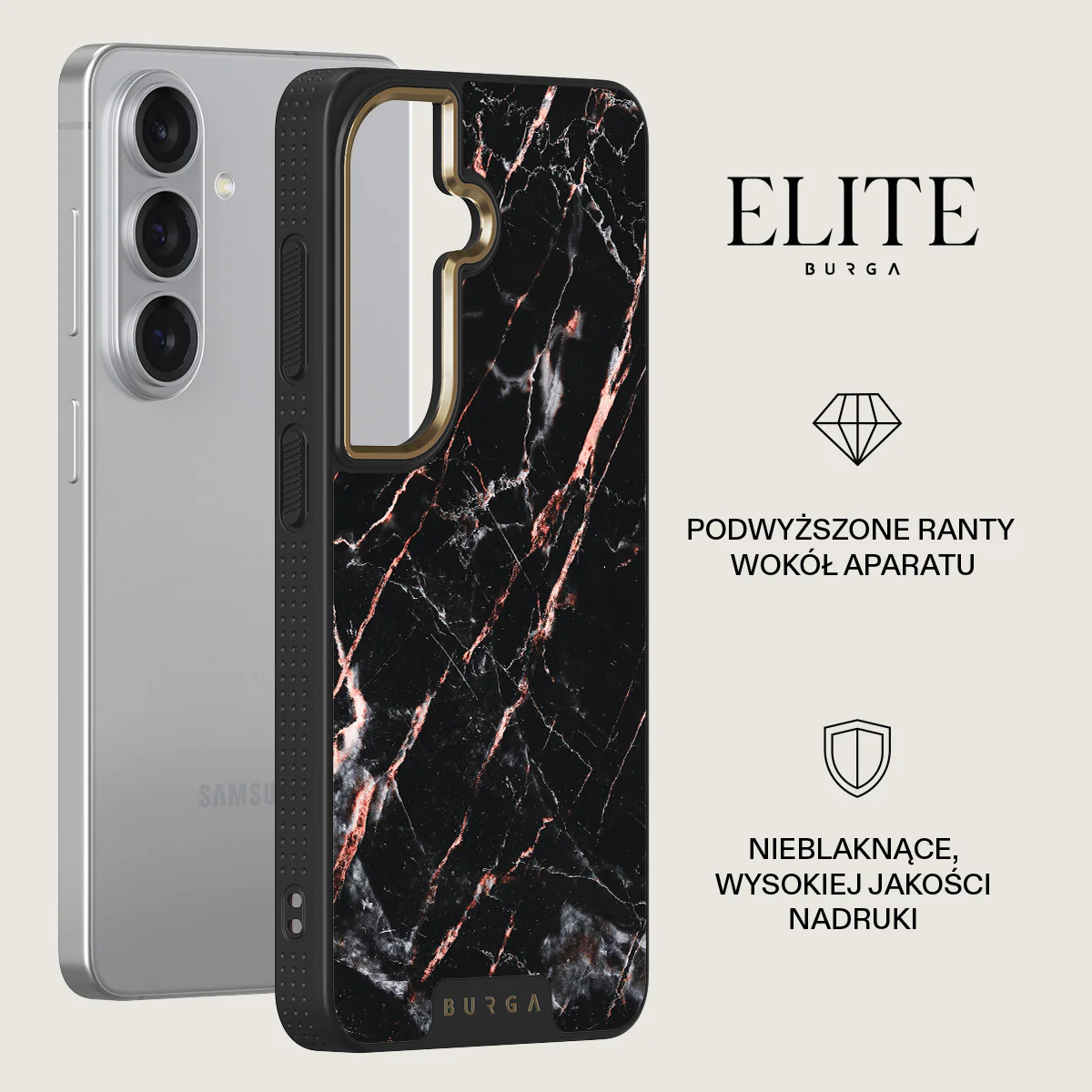 Rose Gold Marble - Samsung Galaxy S26 Etui - Image 6