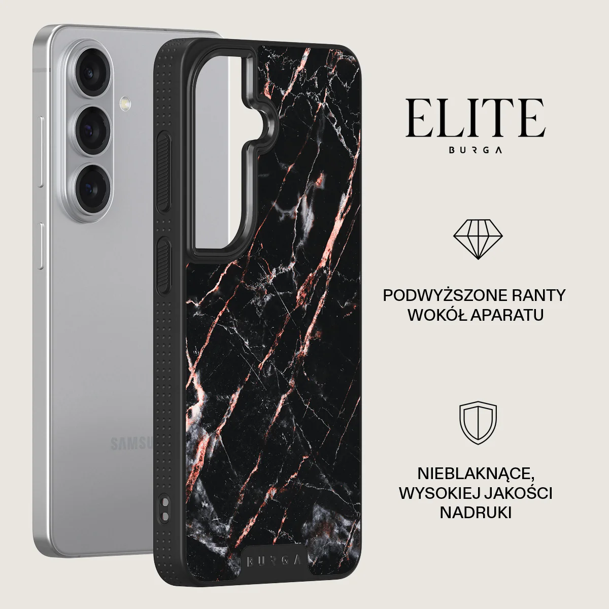 Rose Gold Marble - Samsung Galaxy S26 Plus Etui - Image 13