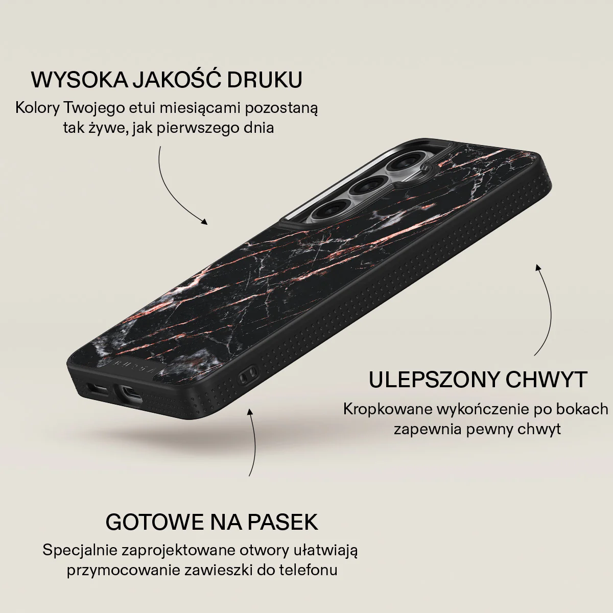 Rose Gold Marble - Samsung Galaxy S26 Plus Etui - Image 16