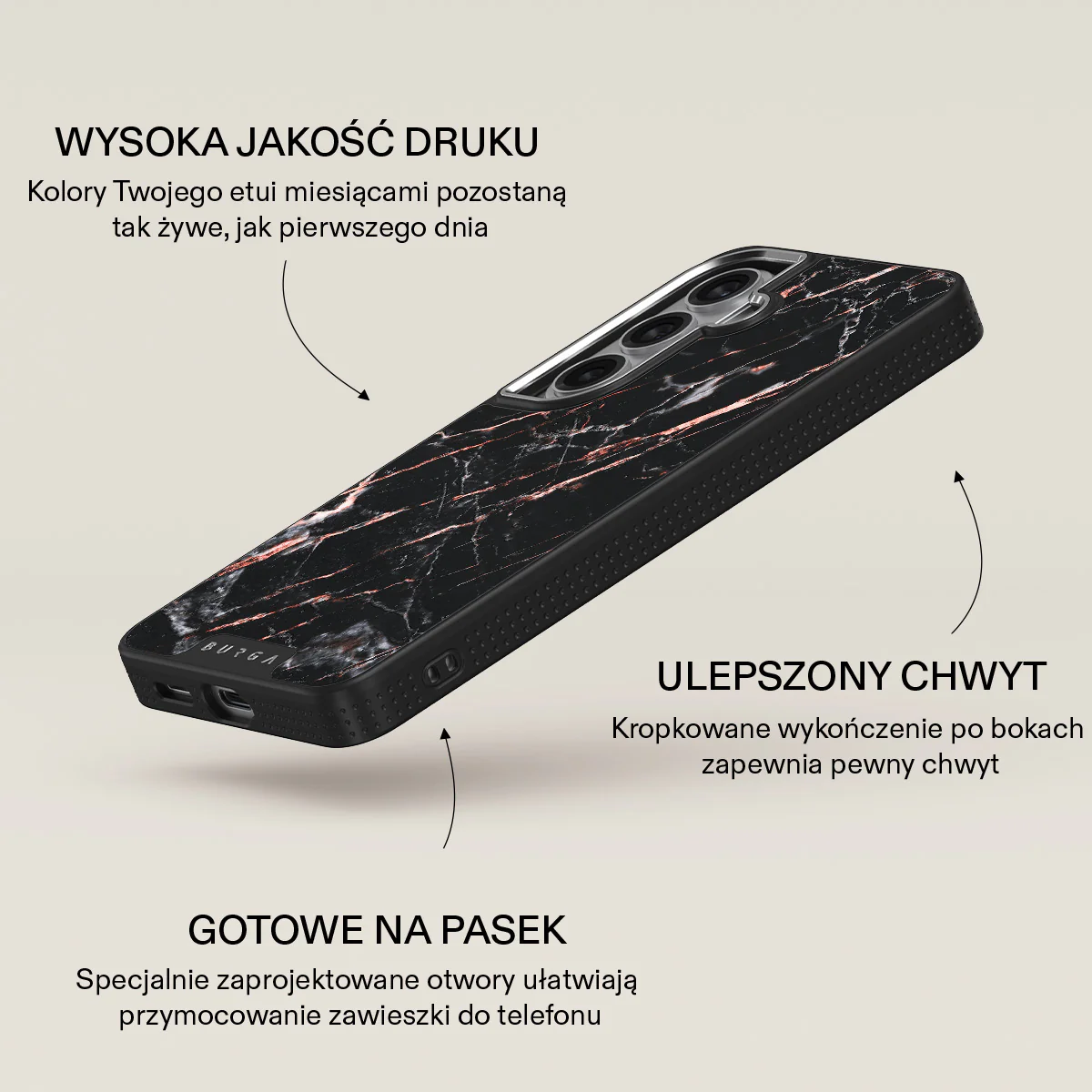 Rose Gold Marble - Samsung Galaxy S26 Plus Etui - Image 23