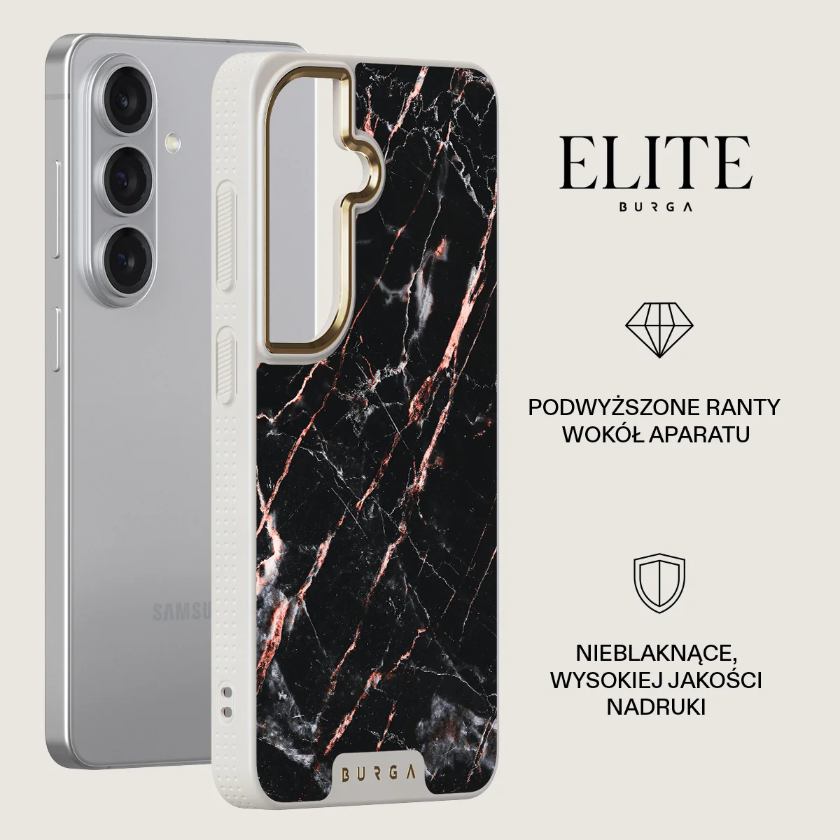 Rose Gold Marble - Samsung Galaxy S26 Plus Etui - Image 27