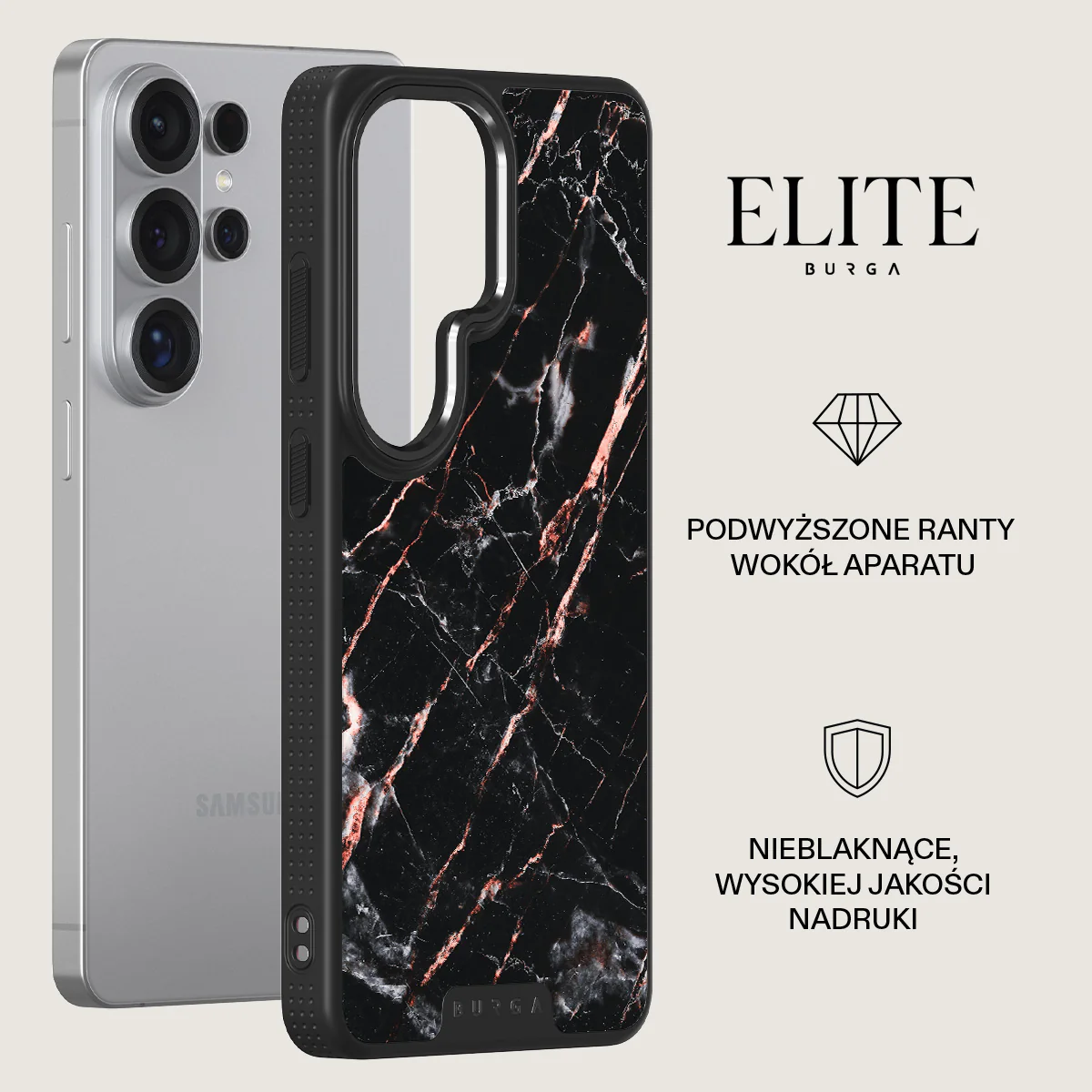 Rose Gold Marble - Samsung Galaxy S26 Ultra Etui - Image 13