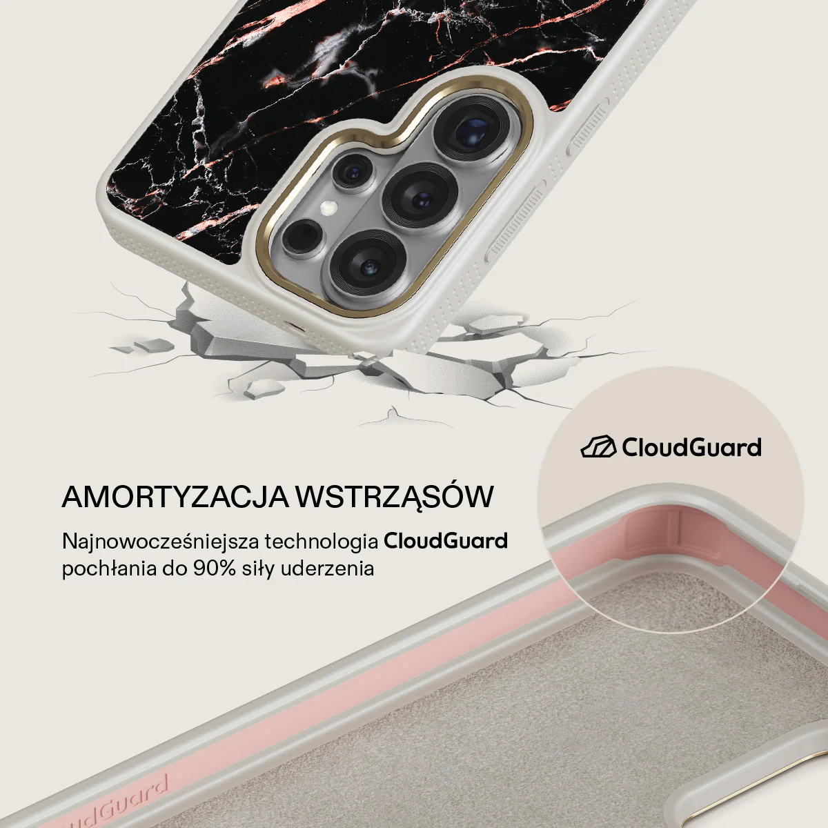 Rose Gold Marble - Samsung Galaxy S26 Ultra Etui - Image 28