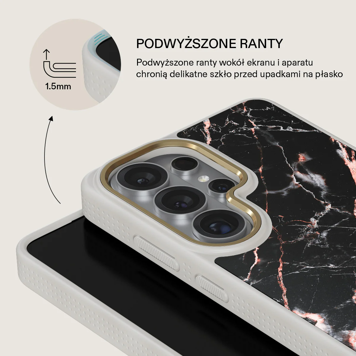 Rose Gold Marble - Samsung Galaxy S26 Ultra Etui - Image 29