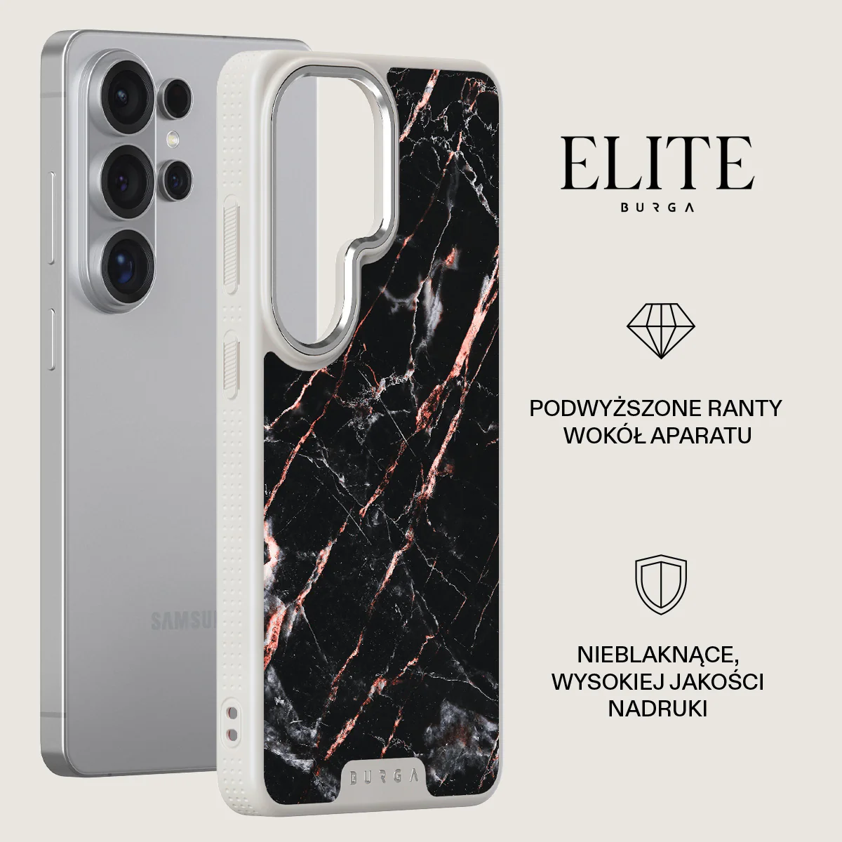 Rose Gold Marble - Samsung Galaxy S26 Ultra Etui - Image 34