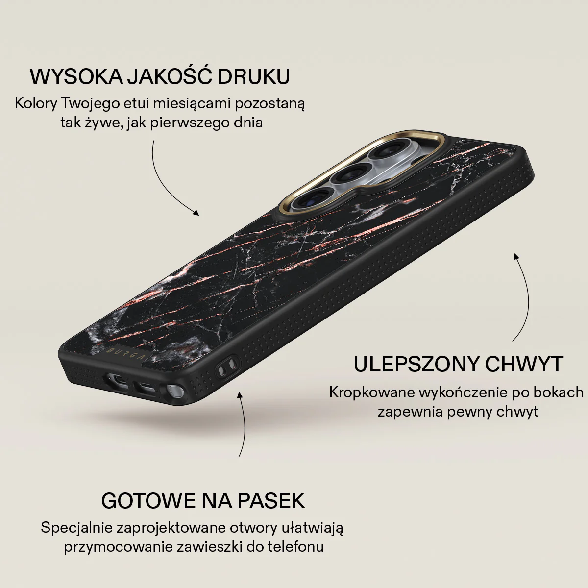 Rose Gold Marble - Samsung Galaxy S26 Ultra Etui - Image 9