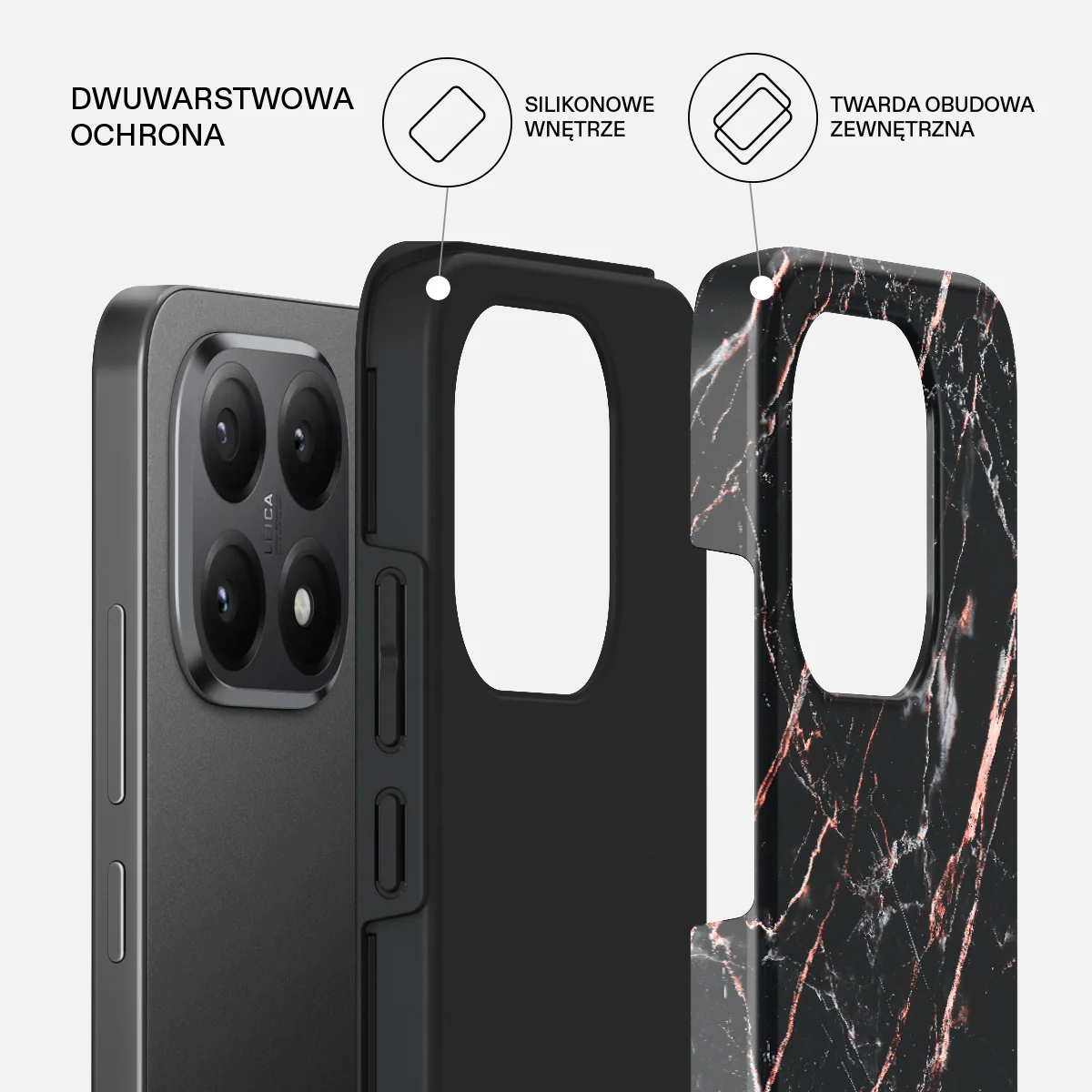 Rose Gold Marble - Xiaomi 15T Etui - Image 2