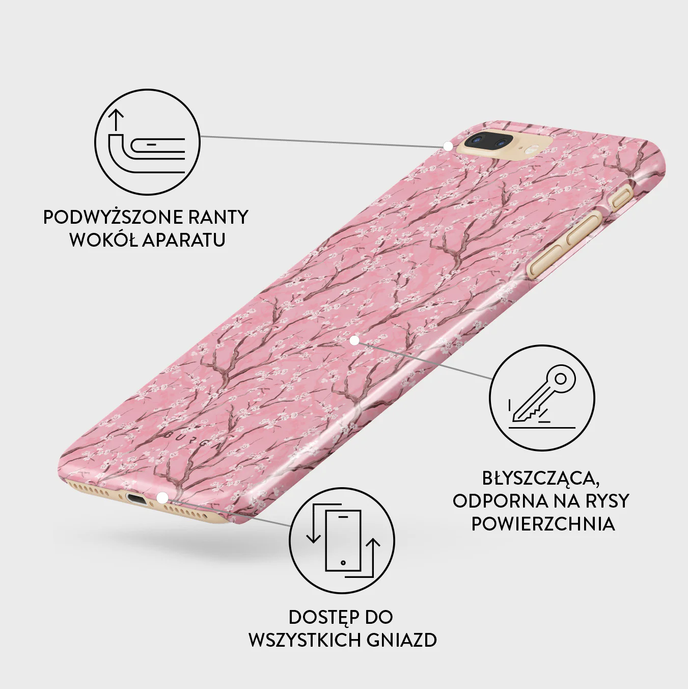 Sakura - iPhone 7 Plus / 8 Plus Etui - Image 3