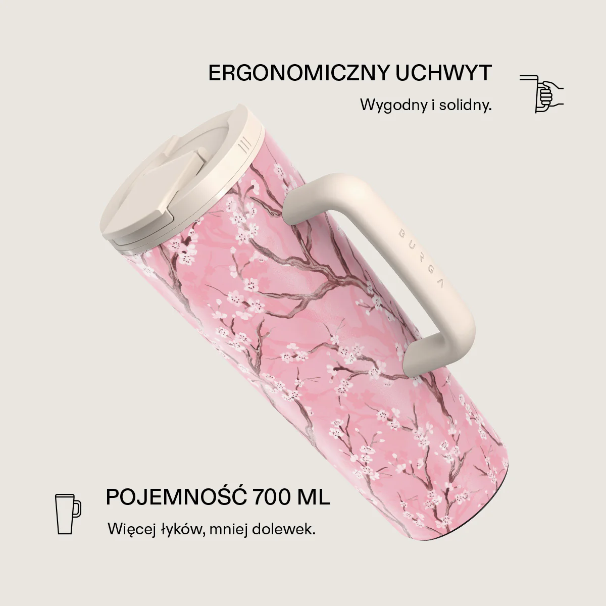 Sakura - Kubek podróżny EasyGrip - Image 2