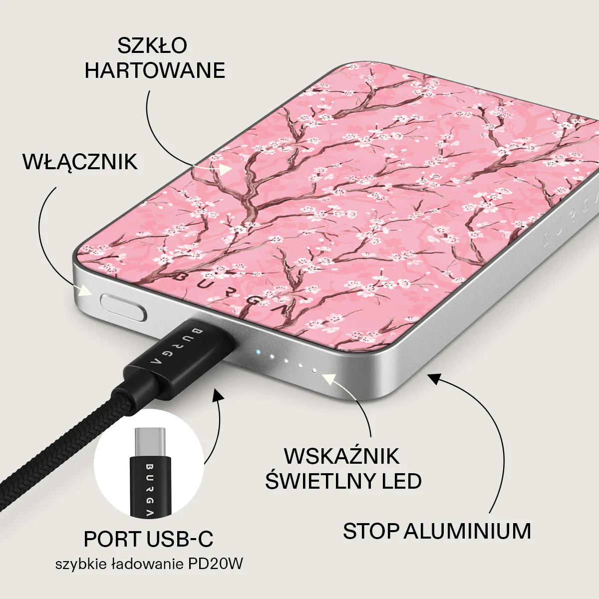 Sakura - Magnetyczny power bank - Image 15