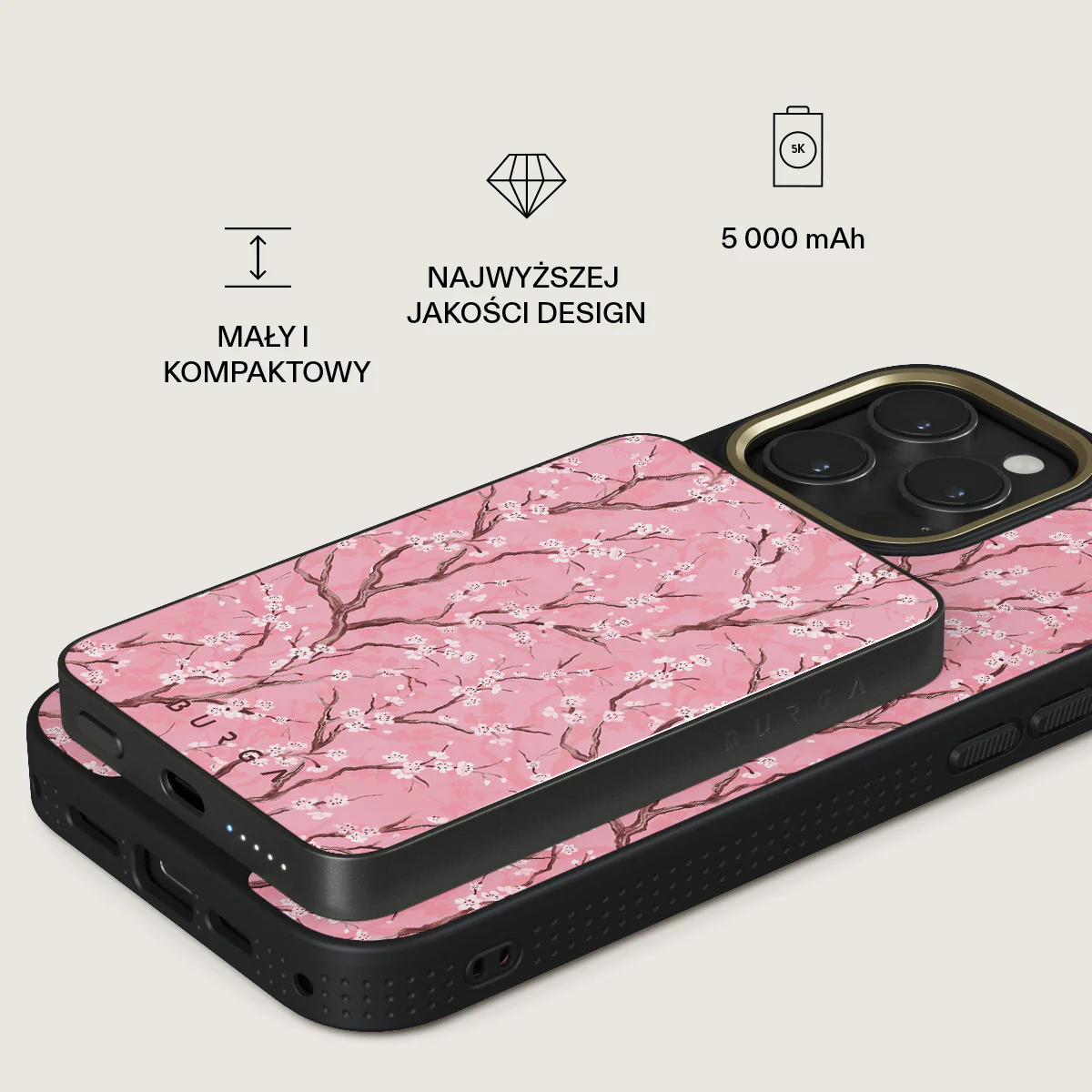 Sakura - Magnetyczny power bank - Image 2