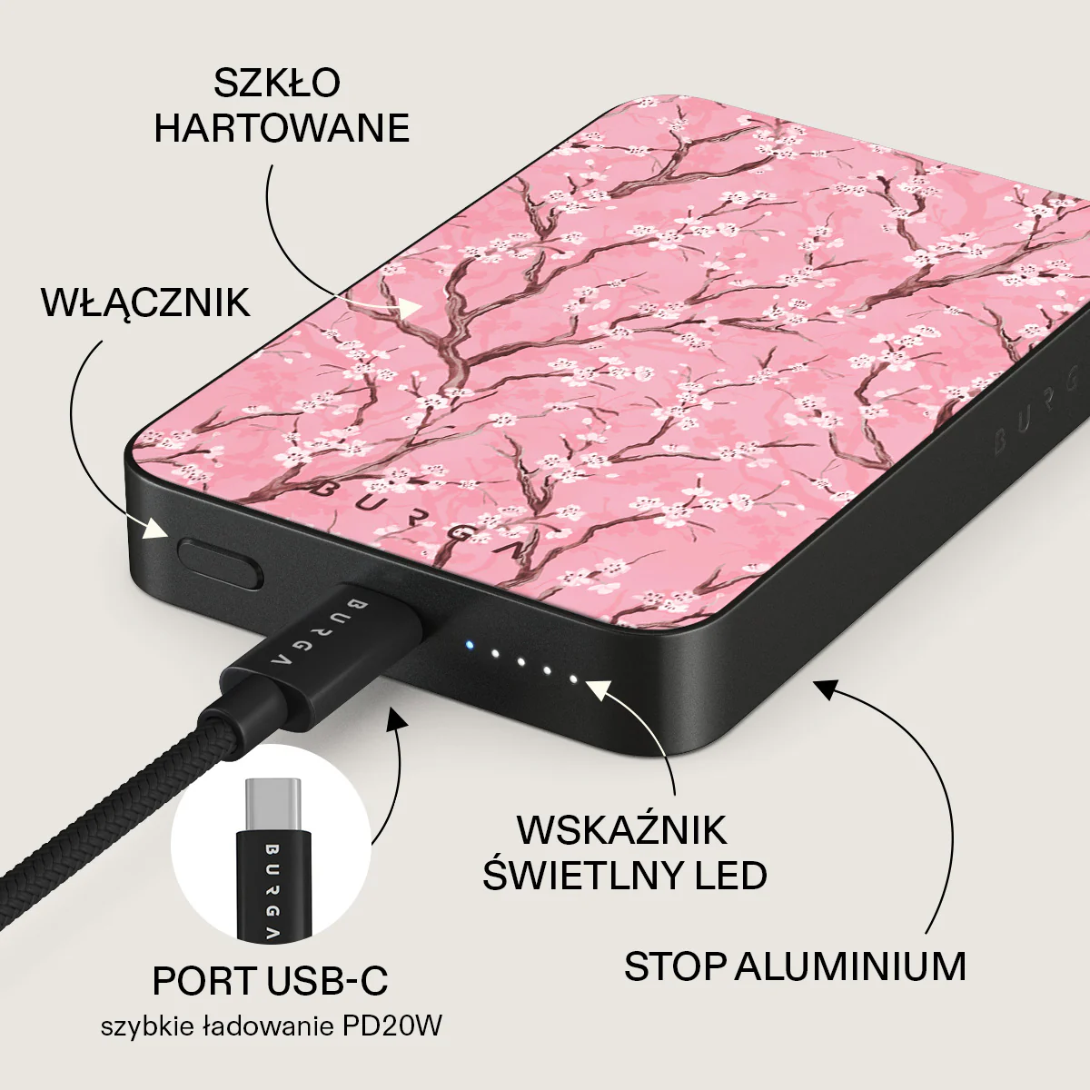 Sakura - Magnetyczny power bank - Image 20