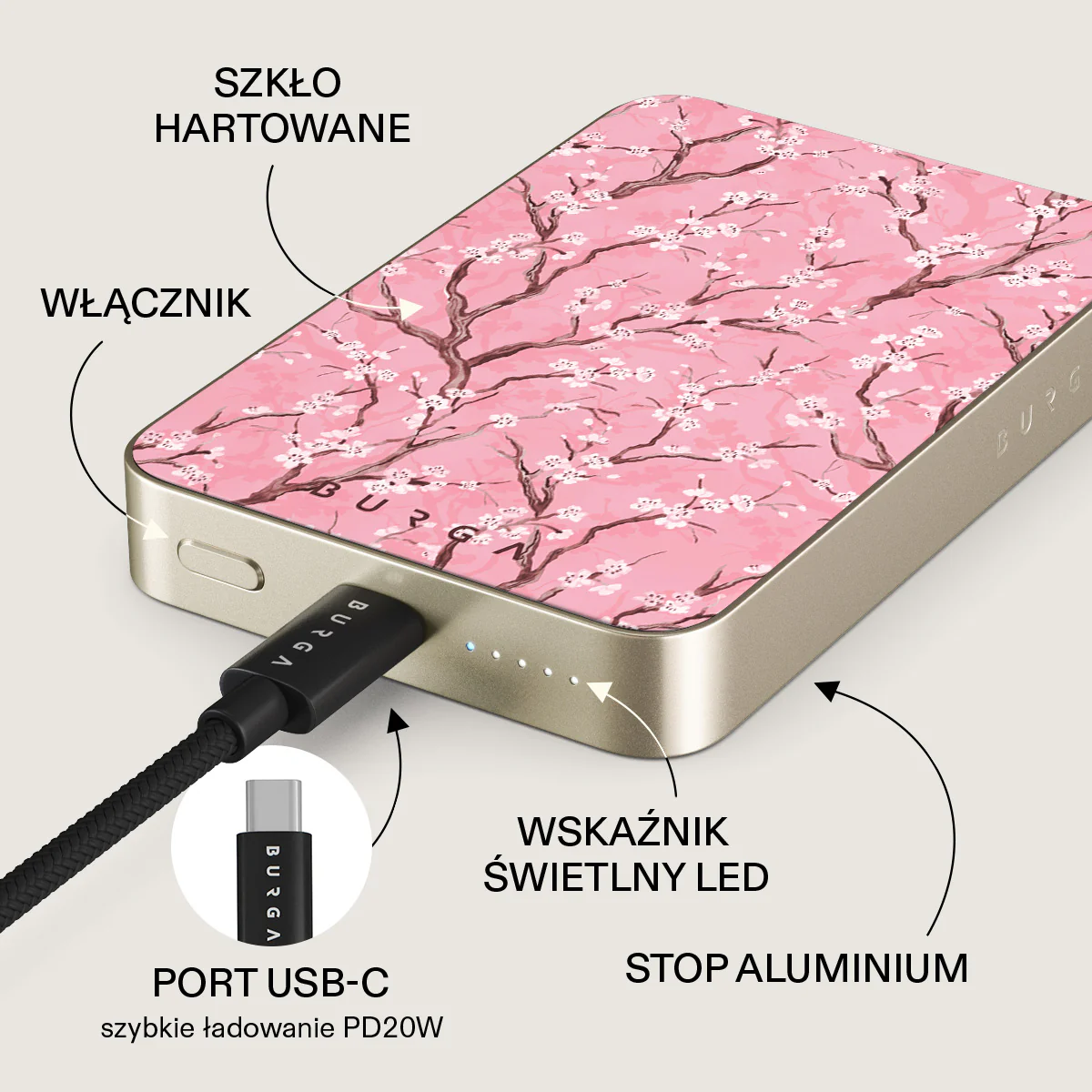 Sakura - Magnetyczny power bank - Image 25