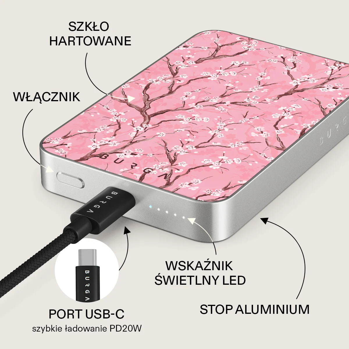 Sakura - Magnetyczny power bank - Image 30