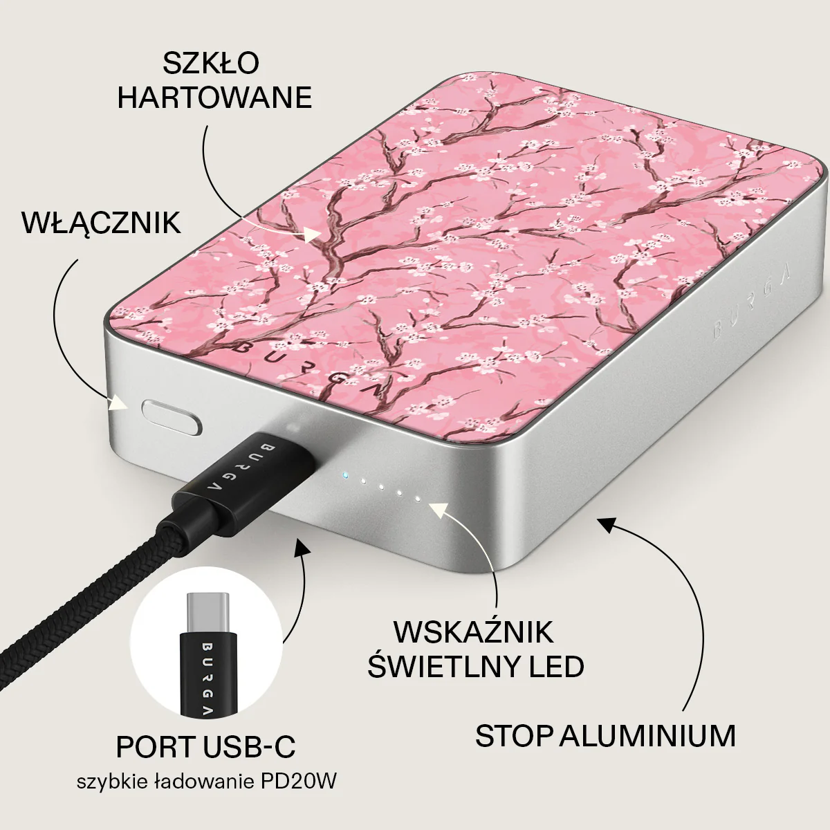 Sakura - Magnetyczny power bank - Image 45