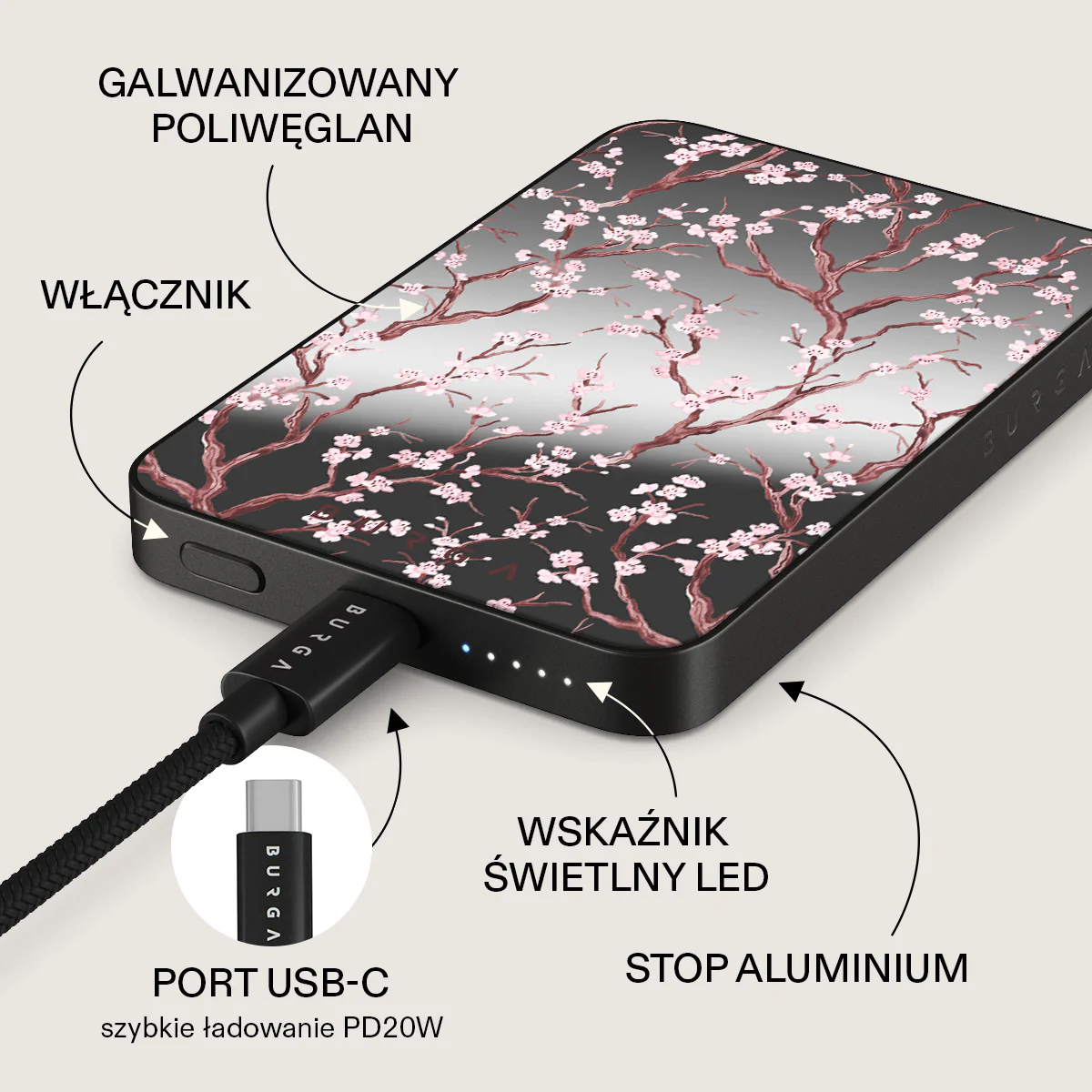 Sakura - Magnetyczny power bank - Image 50