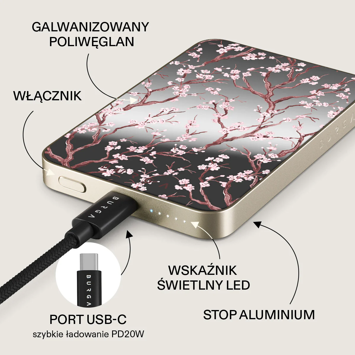 Sakura - Magnetyczny power bank - Image 55