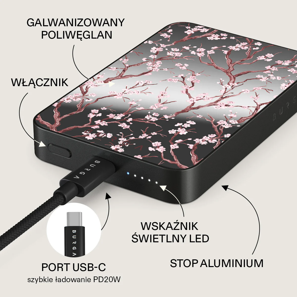 Sakura - Magnetyczny power bank - Image 65