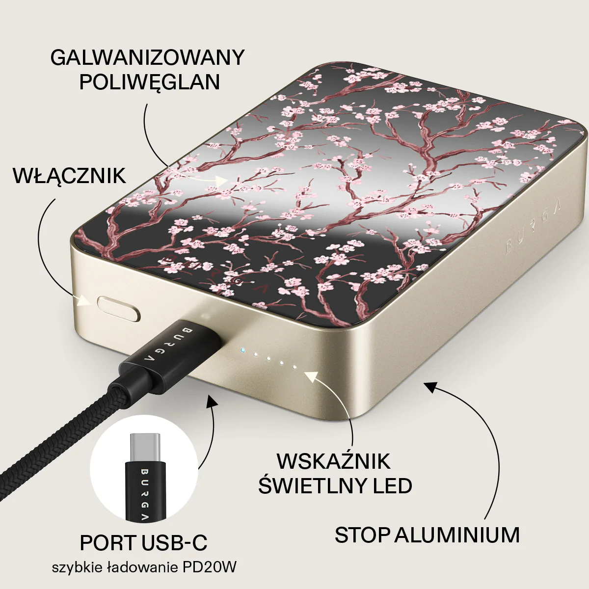 Sakura - Magnetyczny power bank - Image 85