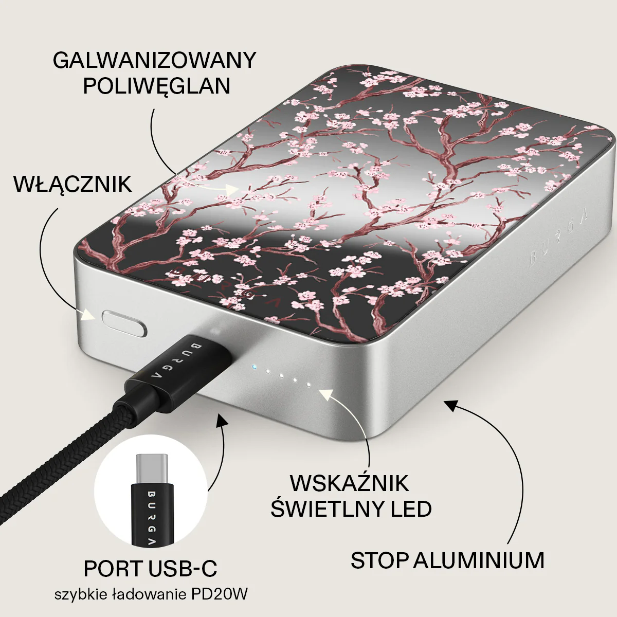 Sakura - Magnetyczny power bank - Image 90
