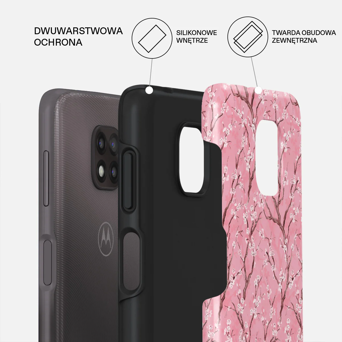 Sakura - Motorola Moto G Power 2021 Etui - Image 2