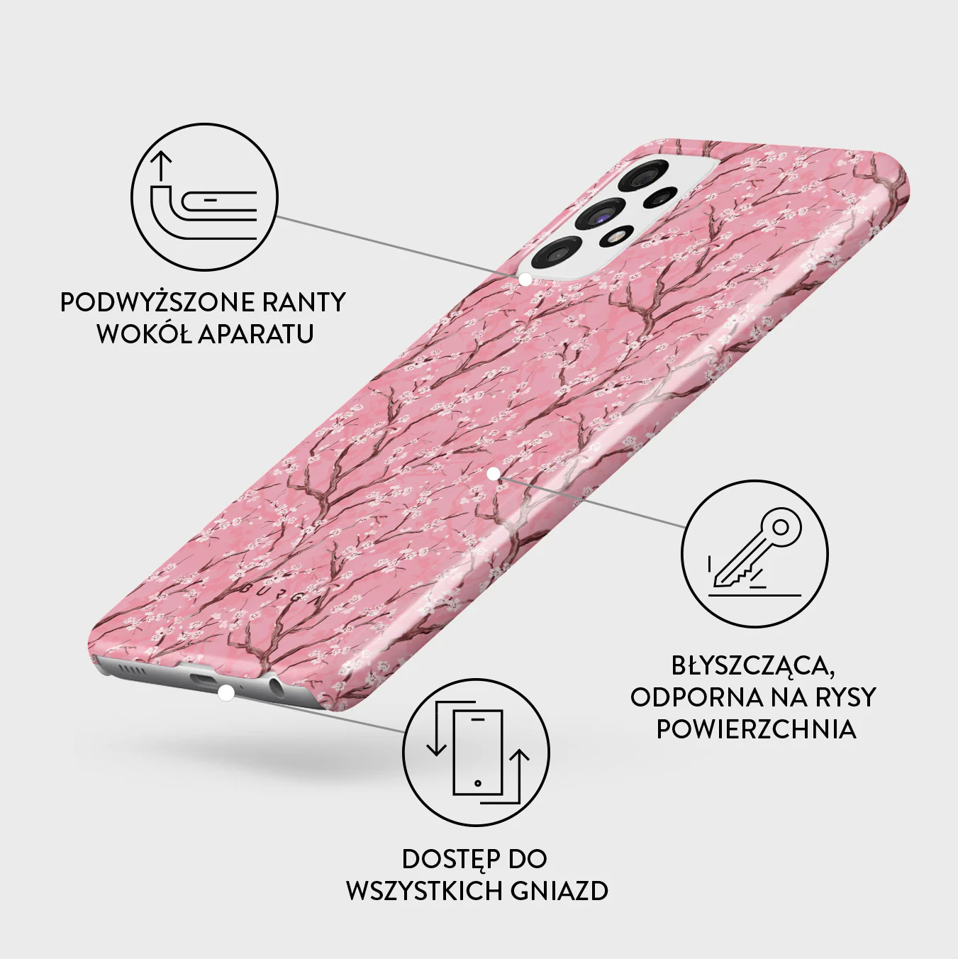 Sakura - Samsung Galaxy A72 4G / 5G Etui - Image 3
