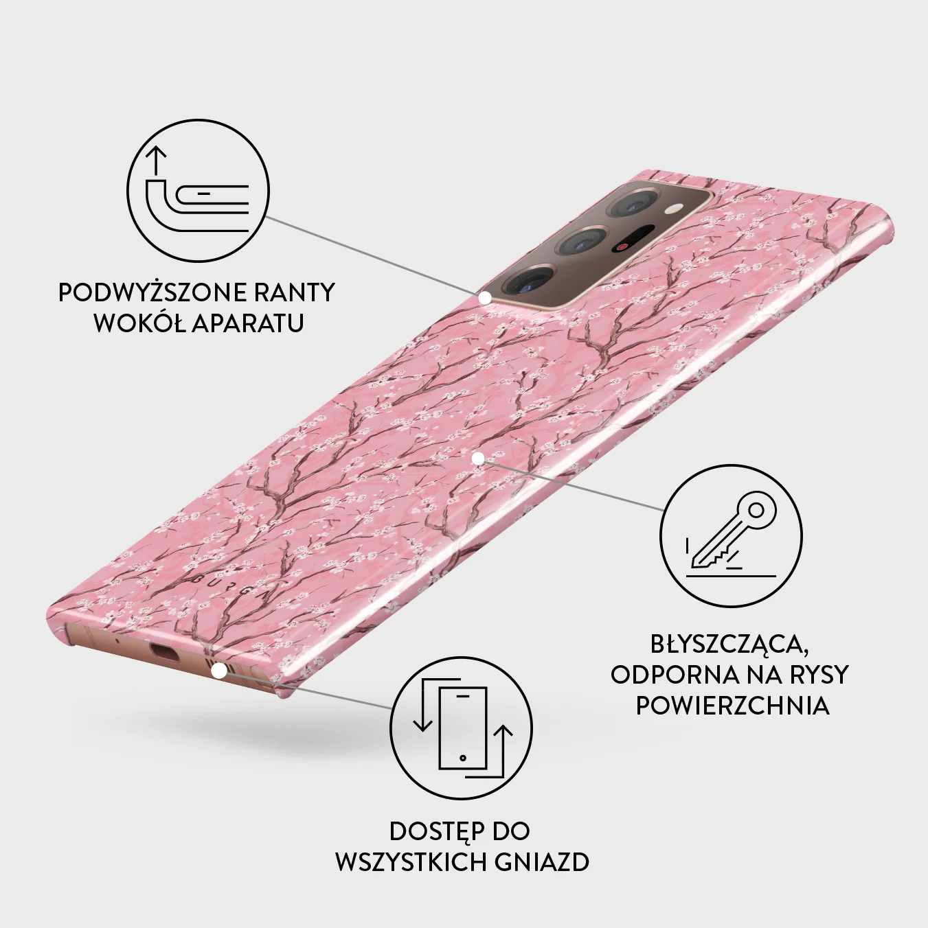 Sakura - Samsung Galaxy Note 20 Ultra 4G / 5G Etui - Image 3