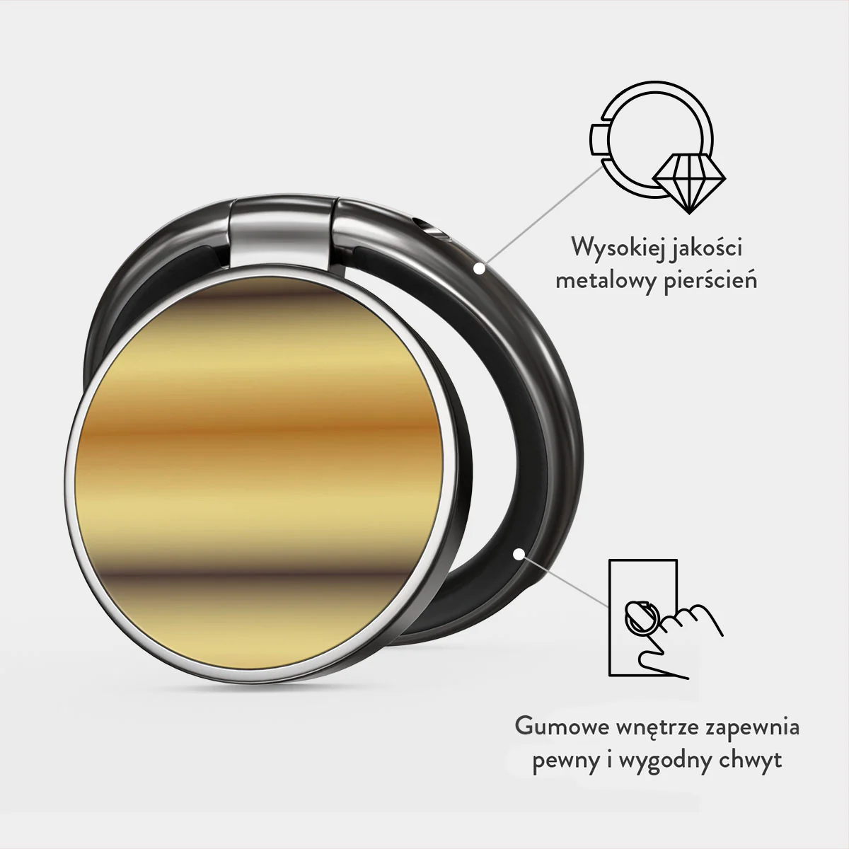 Saturn - Samoprzylepny Okrągły Uchwyt - Image 2