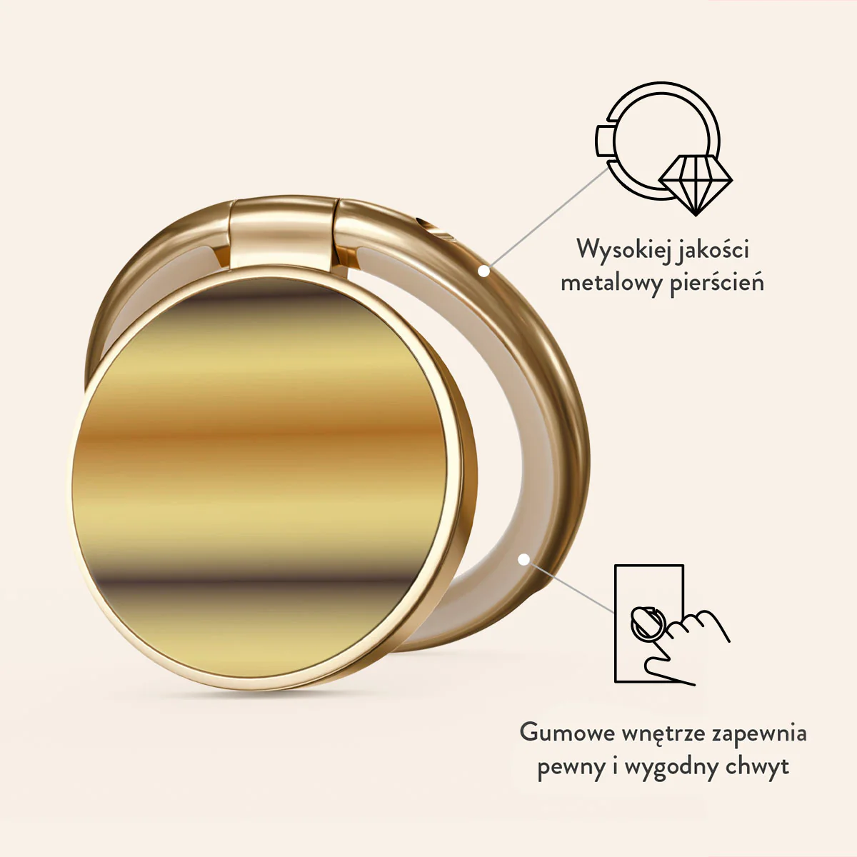 Saturn - Samoprzylepny Okrągły Uchwyt - Image 7