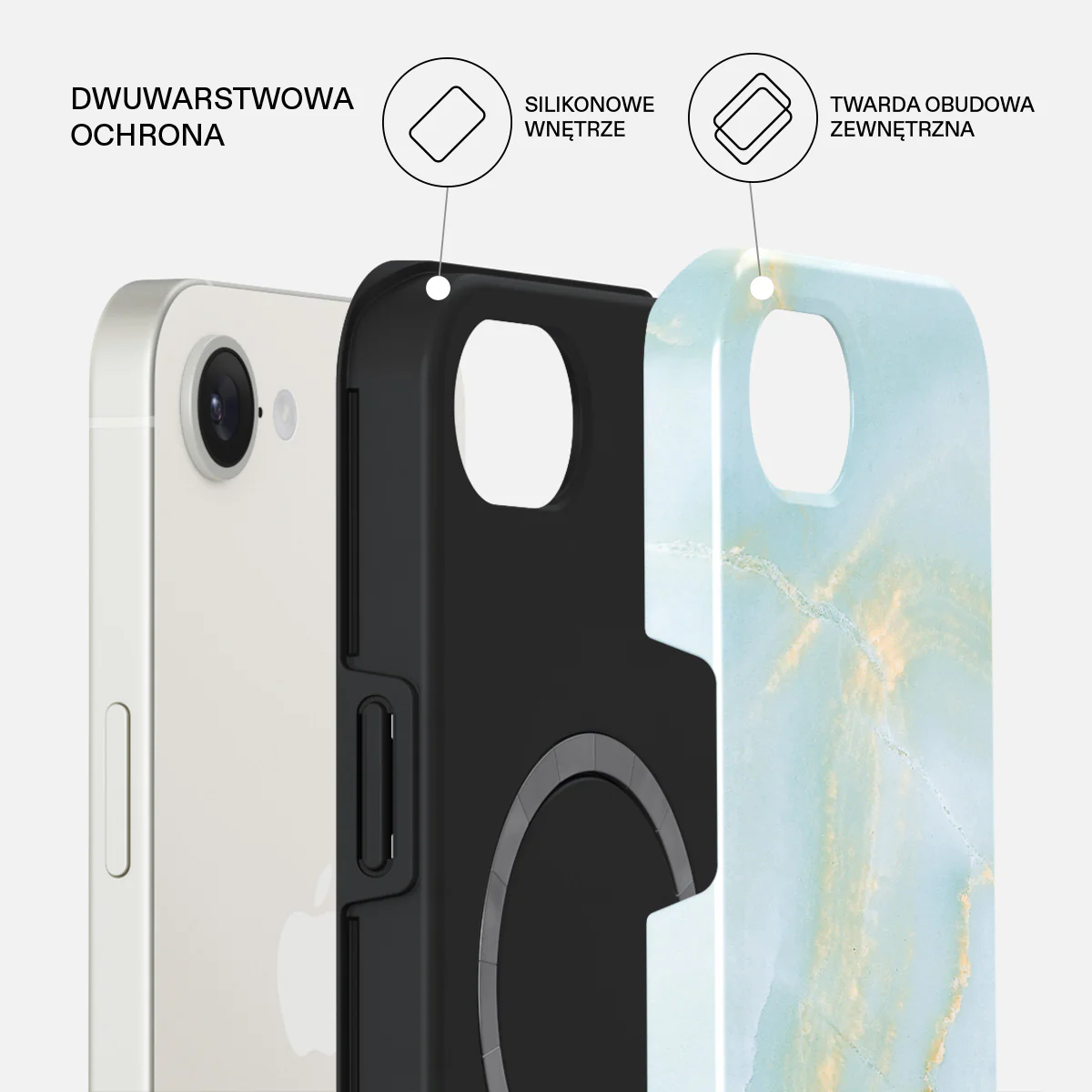 Sea Salt - iPhone 17e Etui - Image 2
