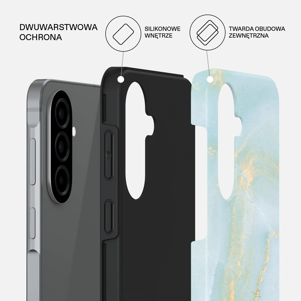Sea Salt - Samsung Galaxy A57 5G Etui - Image 2