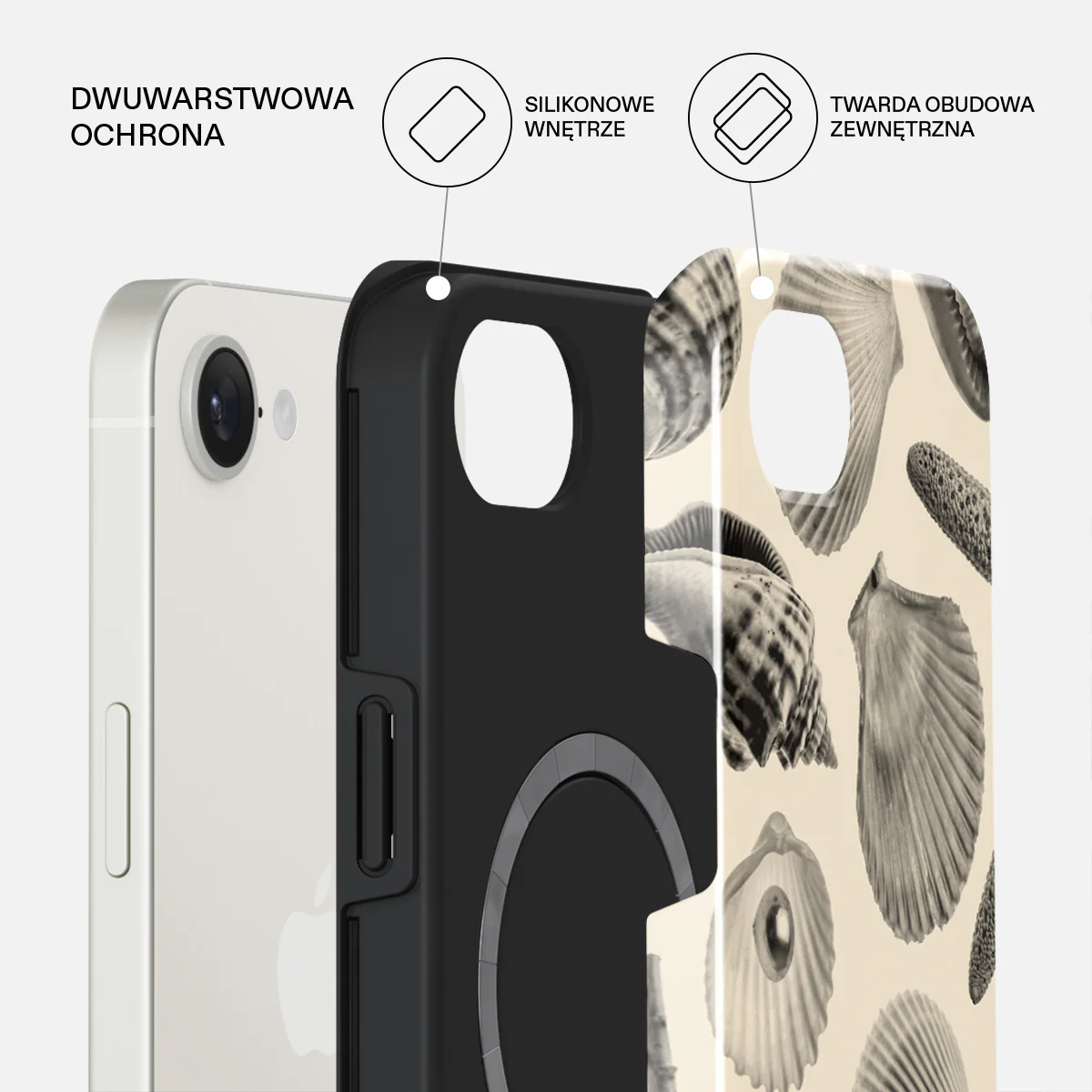 Shell Mosaic - iPhone 17e Etui - Image 2