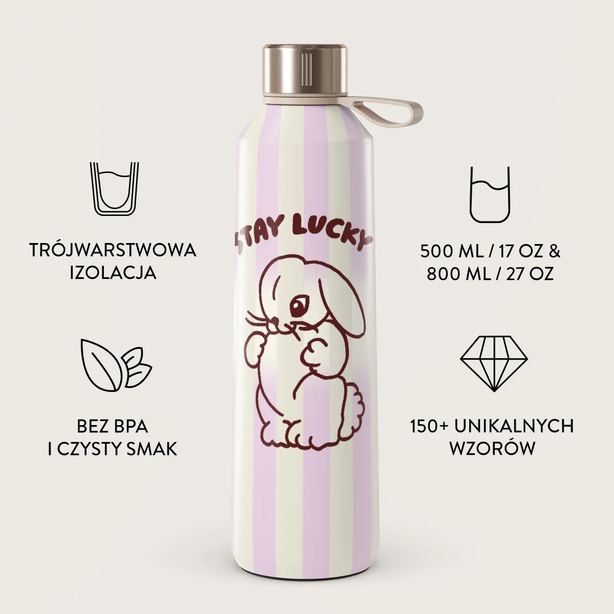 Stay Lucky - Butelka na wodę - Image 3