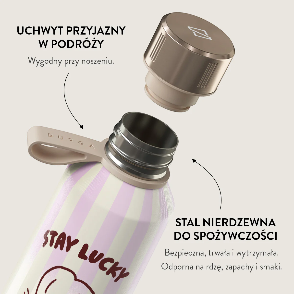 Stay Lucky - Butelka na wodę - Image 4