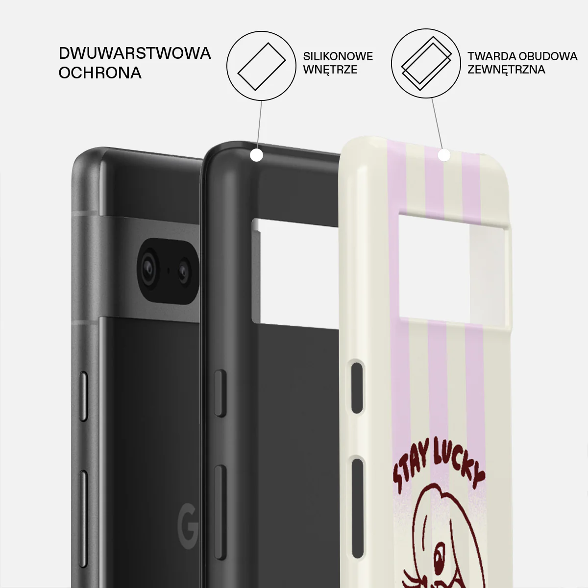 Stay Lucky - Google Pixel 7a Etui - Image 2