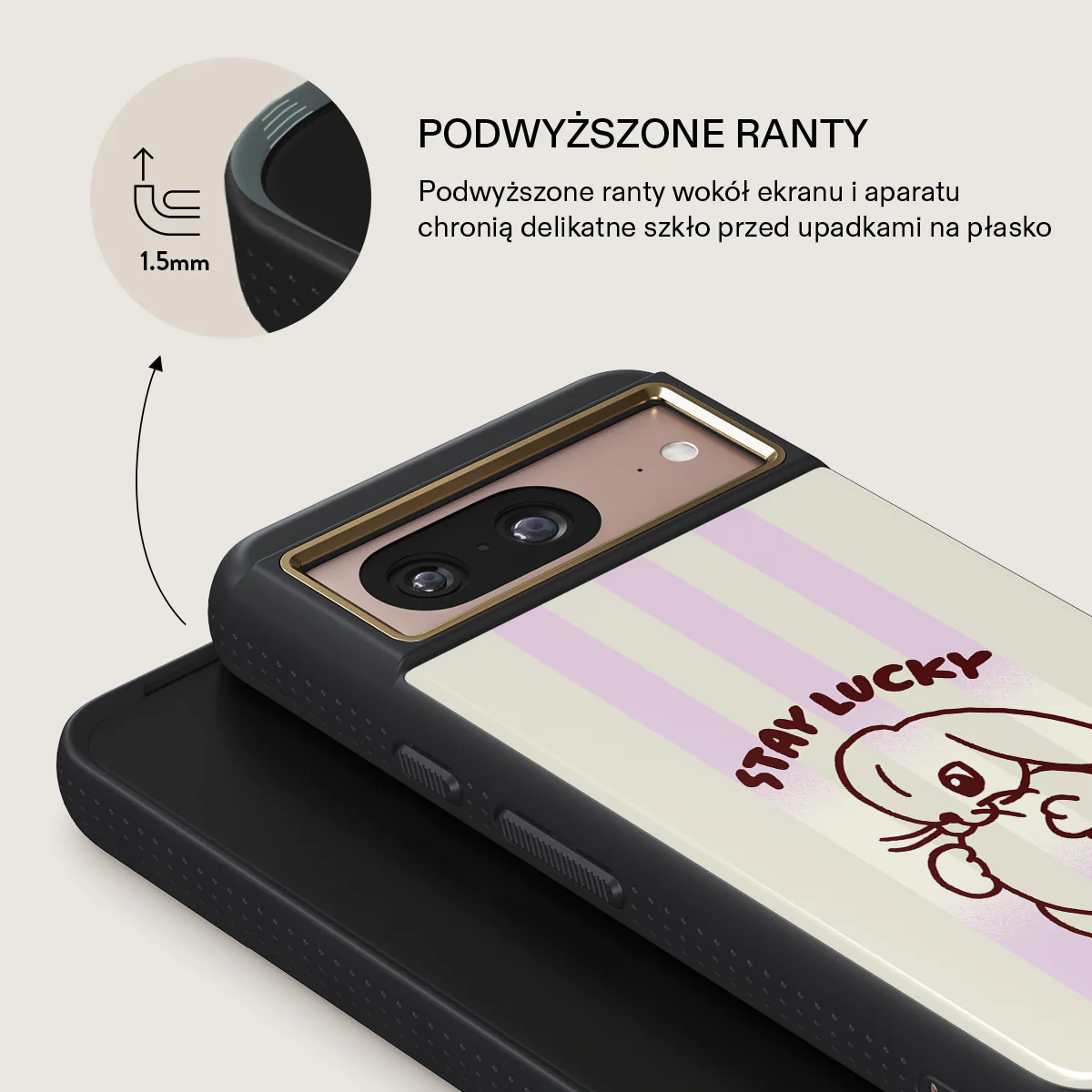Stay Lucky - Google Pixel 8 Etui - Image 8