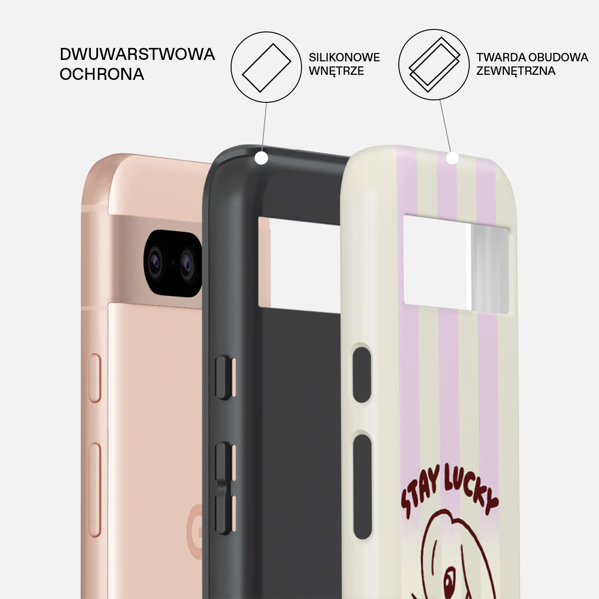 Stay Lucky - Google Pixel 8a Etui - Image 2