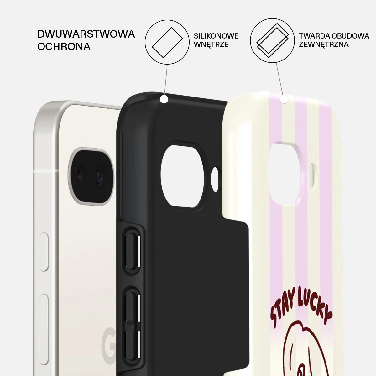 Stay Lucky - Google Pixel 9a Etui - Image 2