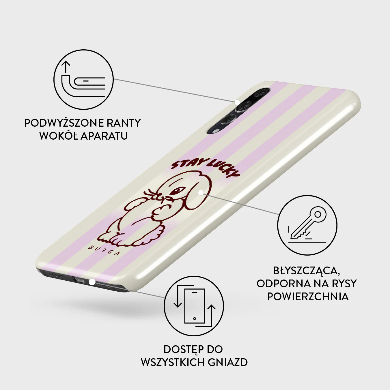 Stay Lucky - Huawei P20 Etui - Image 3