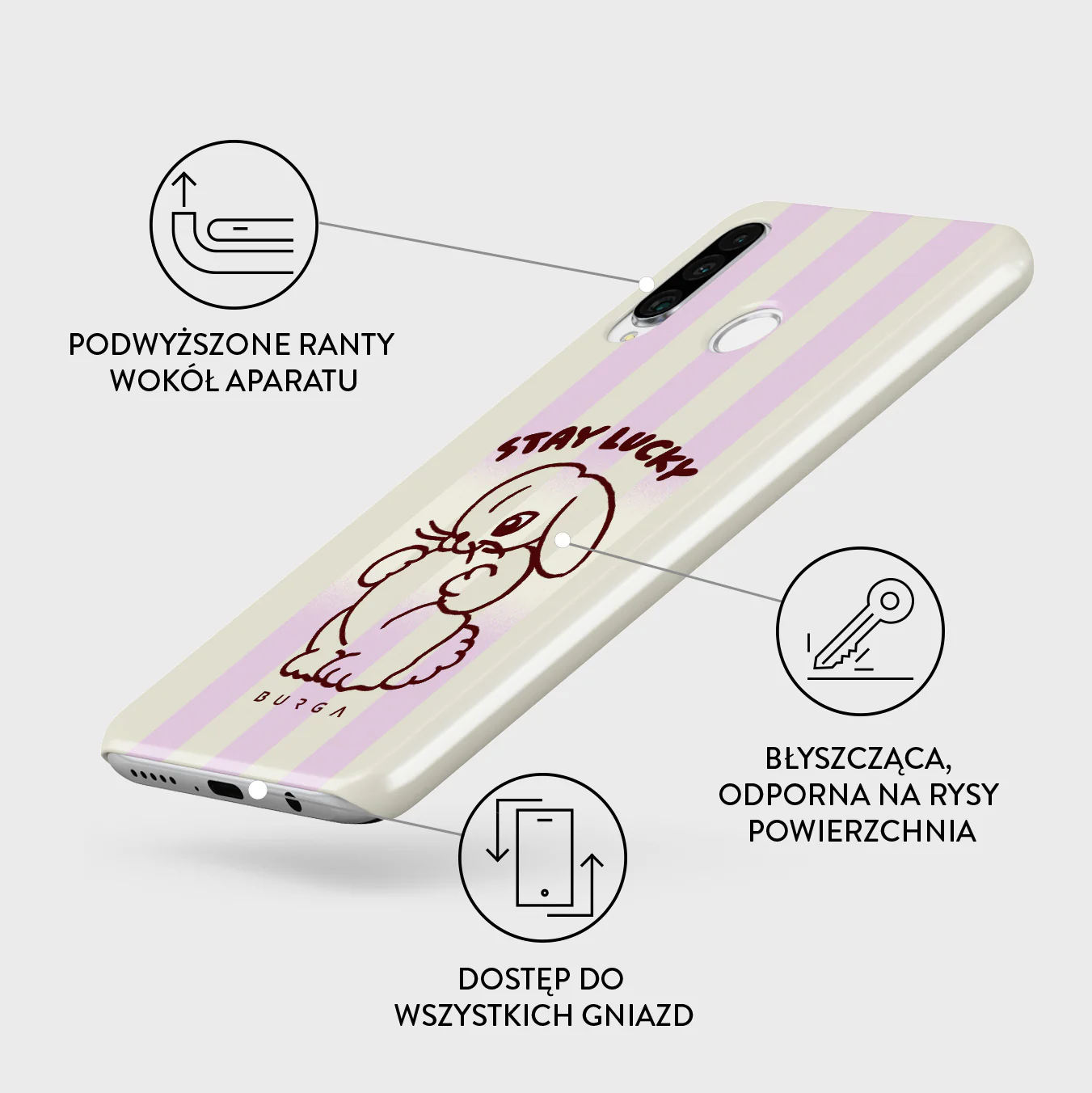 Stay Lucky - Huawei P30 Lite Etui - Image 3