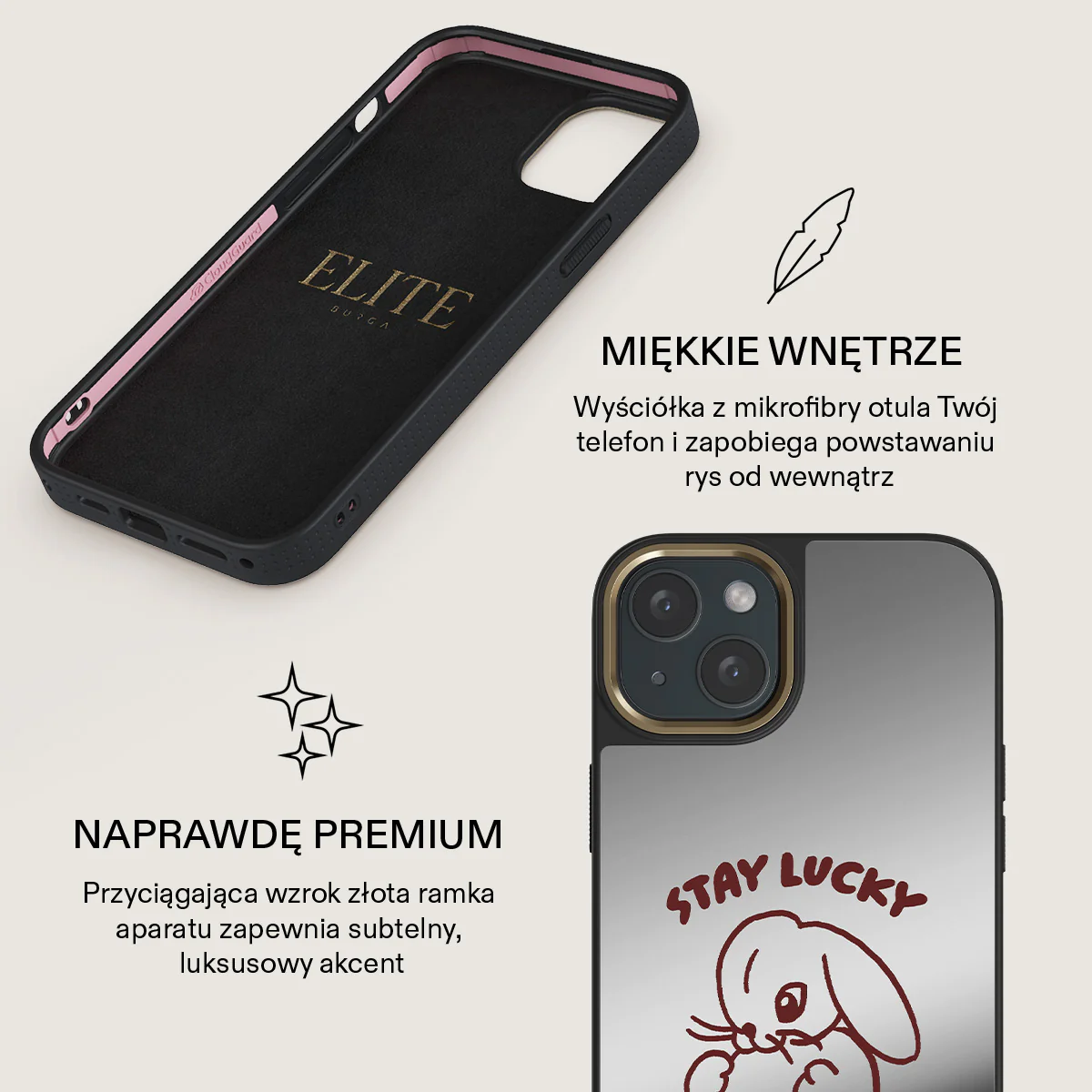 Stay Lucky - iPhone 15 Etui - Image 32