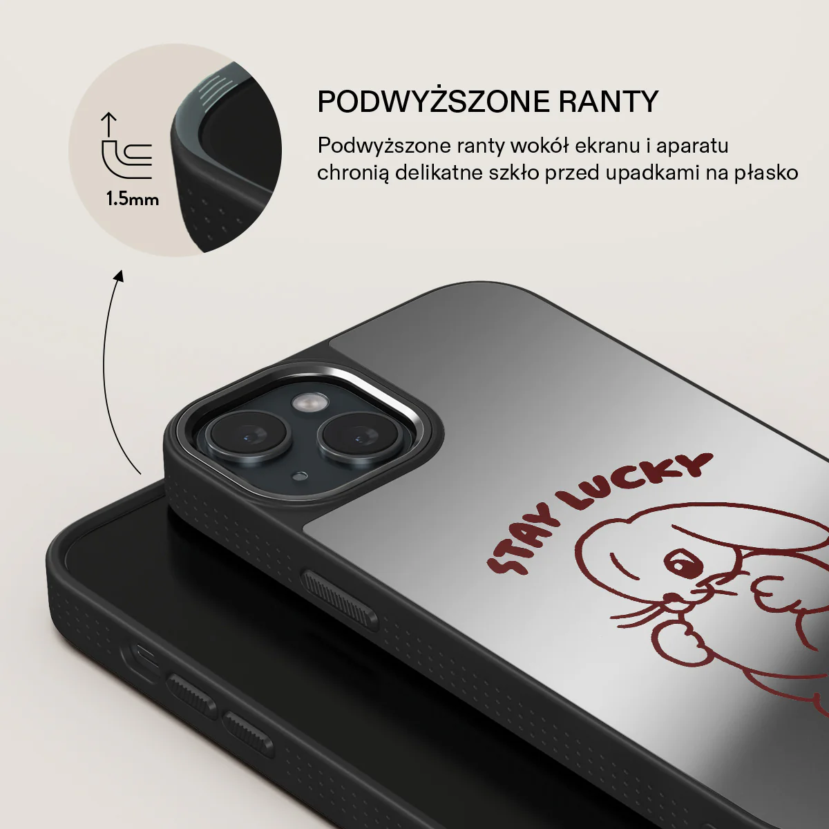 Stay Lucky - iPhone 15 Etui - Image 38