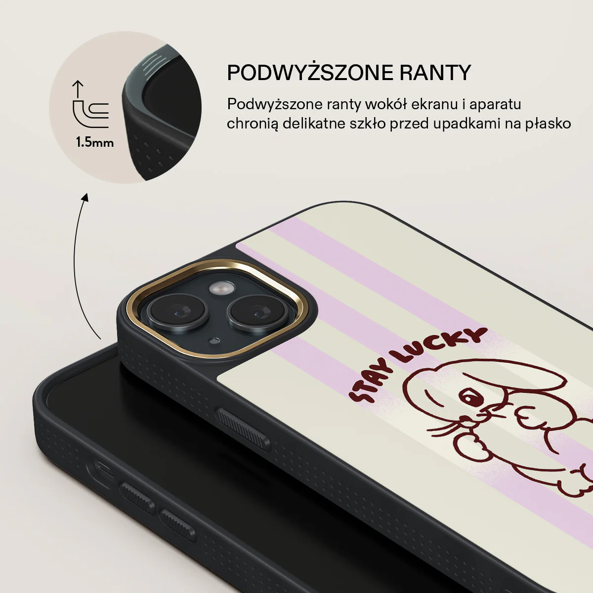 Stay Lucky - iPhone 15 Plus Etui - Image 8