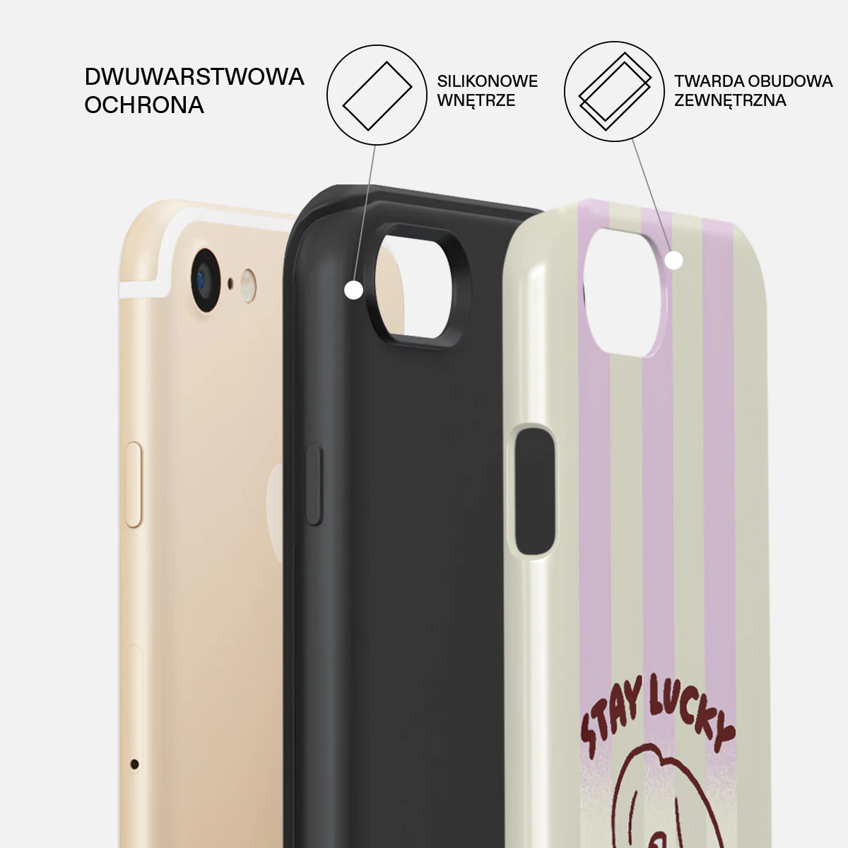 Stay Lucky - iPhone SE (2020) Etui - Image 2