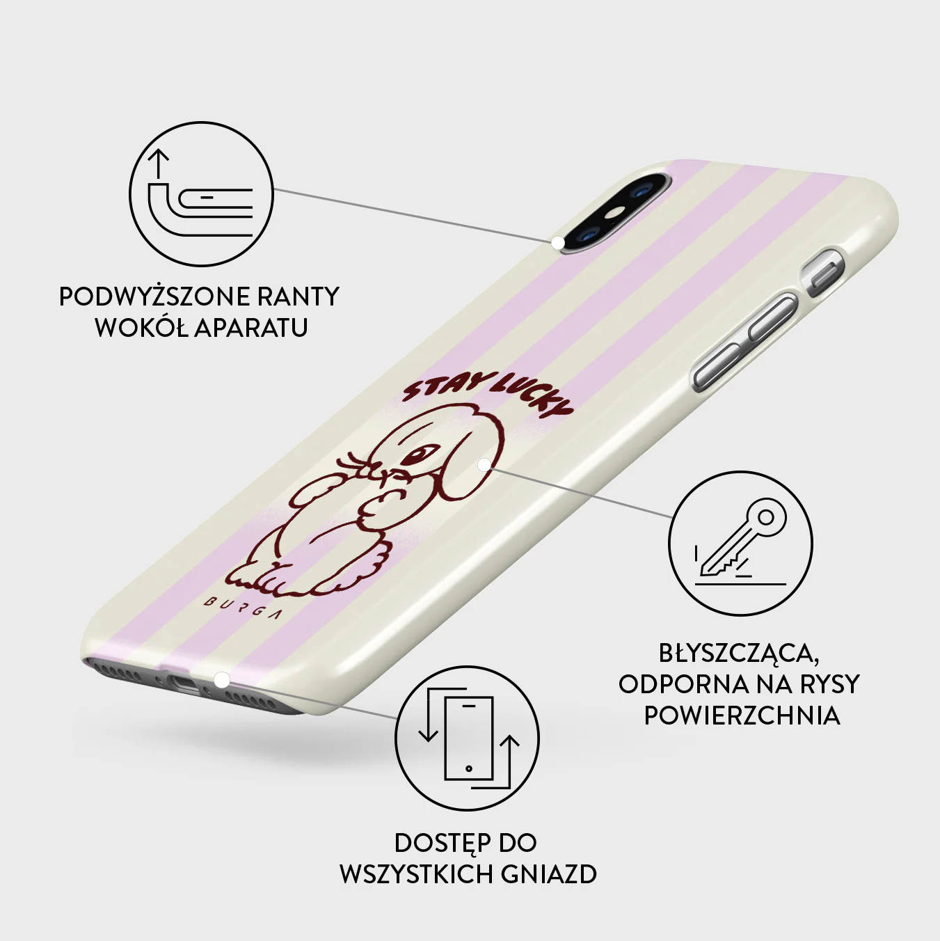 Stay Lucky - iPhone X / XS Etui - Image 3