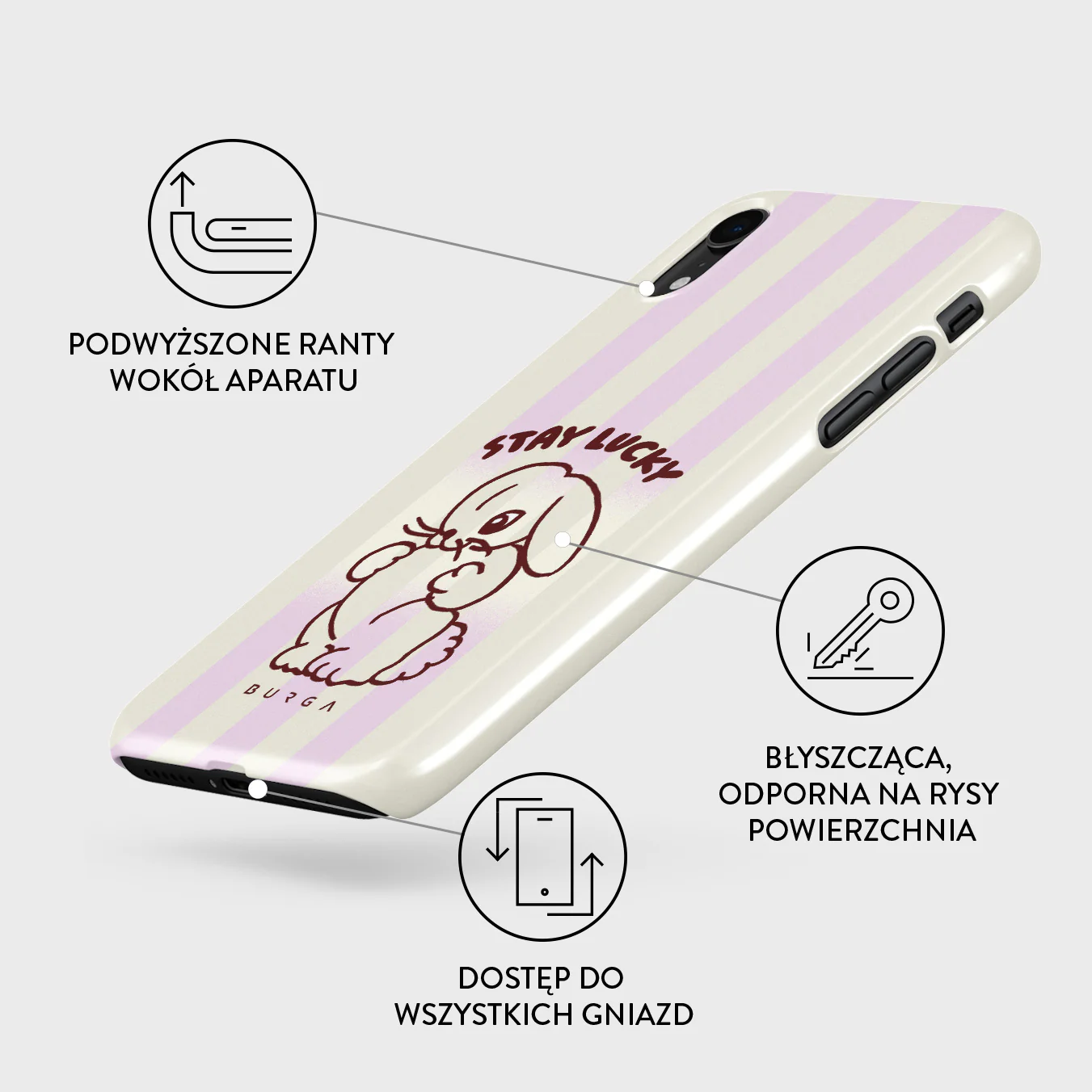 Stay Lucky - iPhone XR Etui - Image 3
