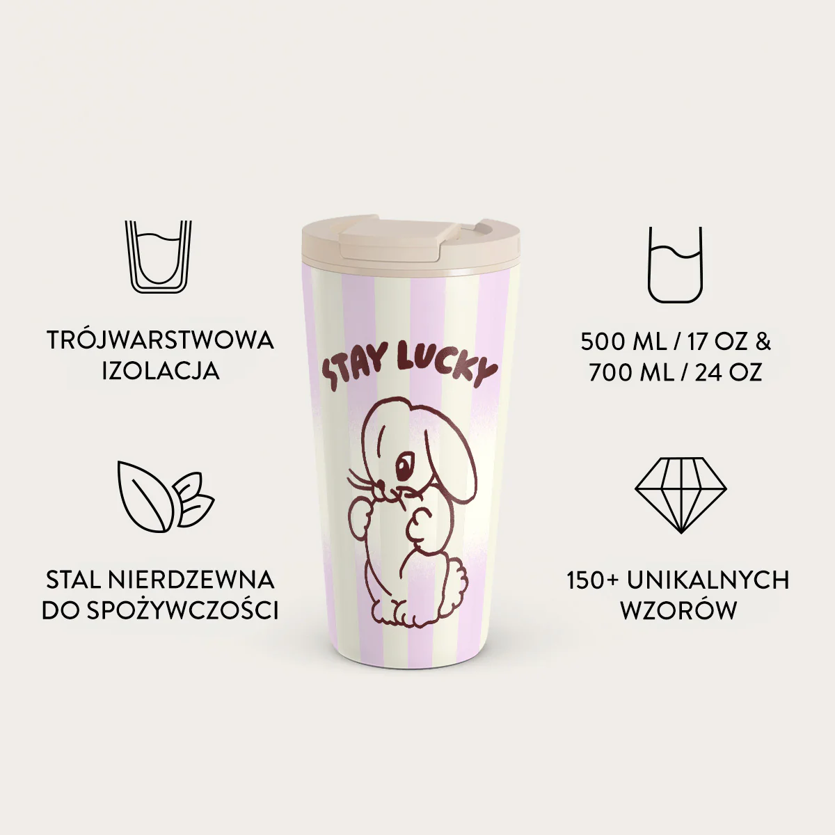 Stay Lucky - Kubek podróżny - Image 7