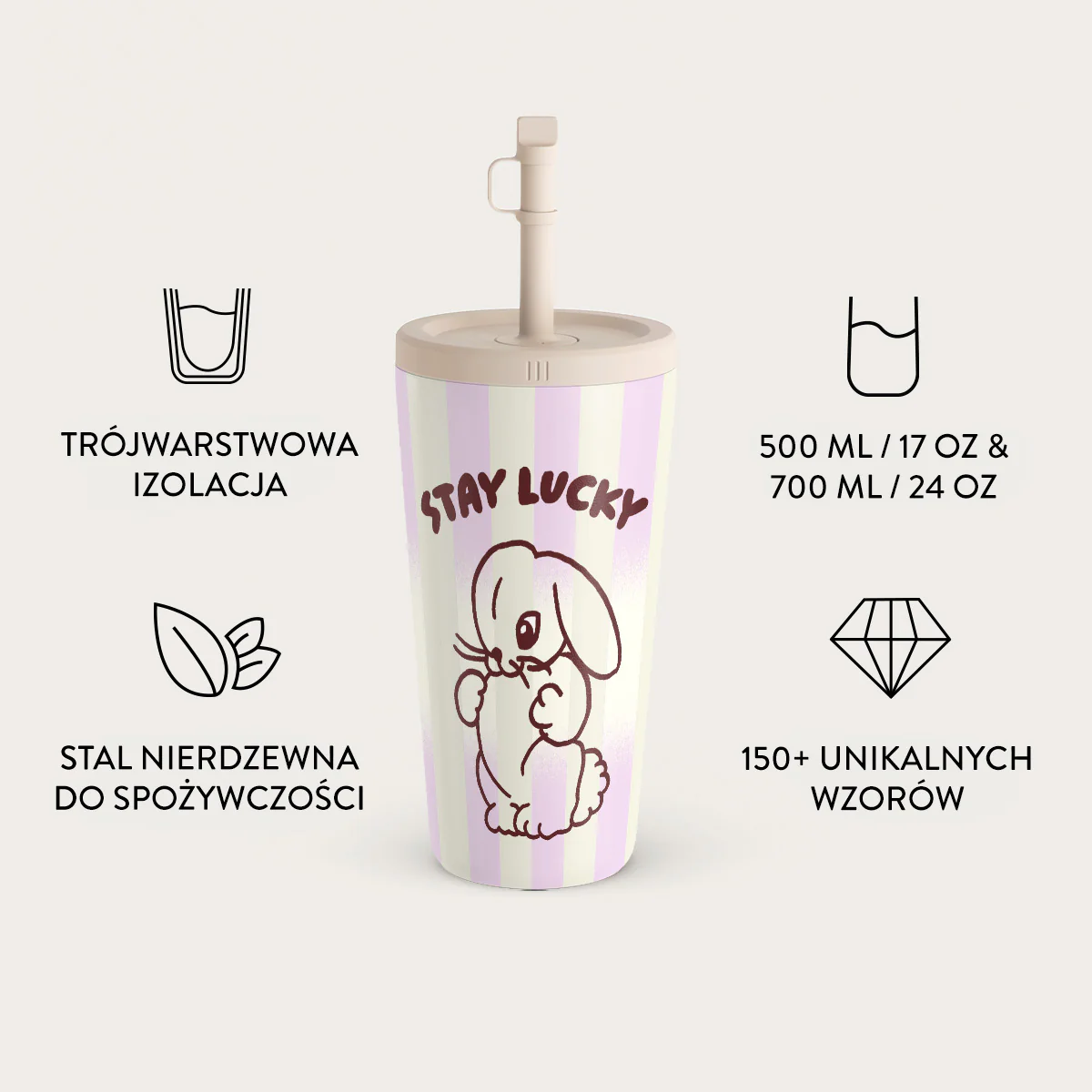 Stay Lucky - Kubek podróżny - Image 8