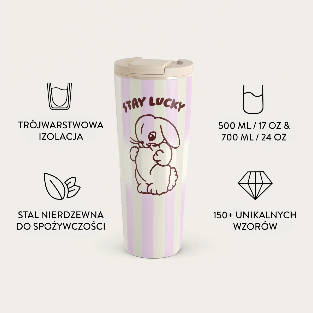 Stay Lucky - Kubek podróżny - Image 9